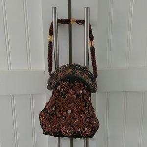 Beaded/metal purse